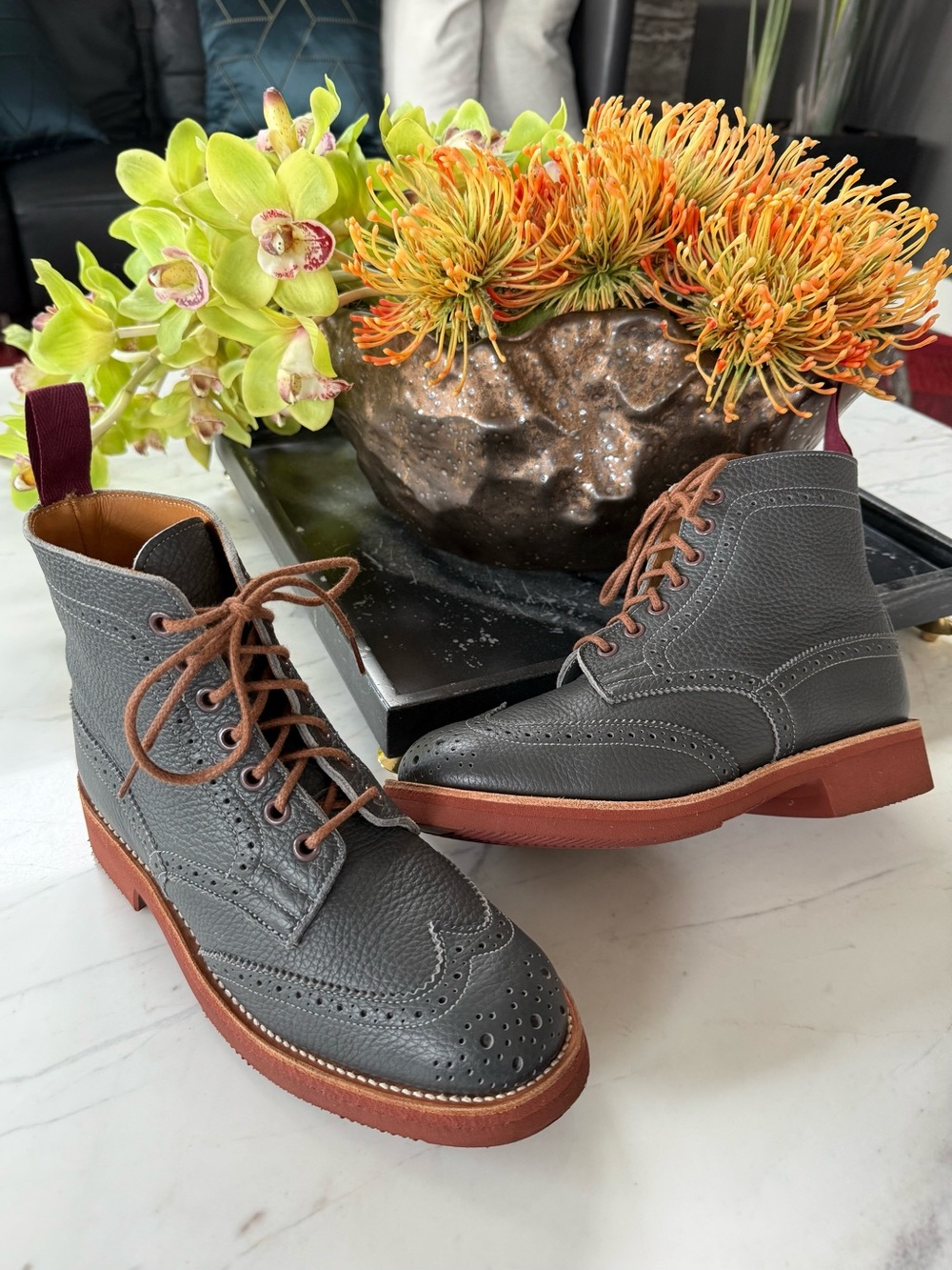 Tricker’s brogue women’s boots excellent condition